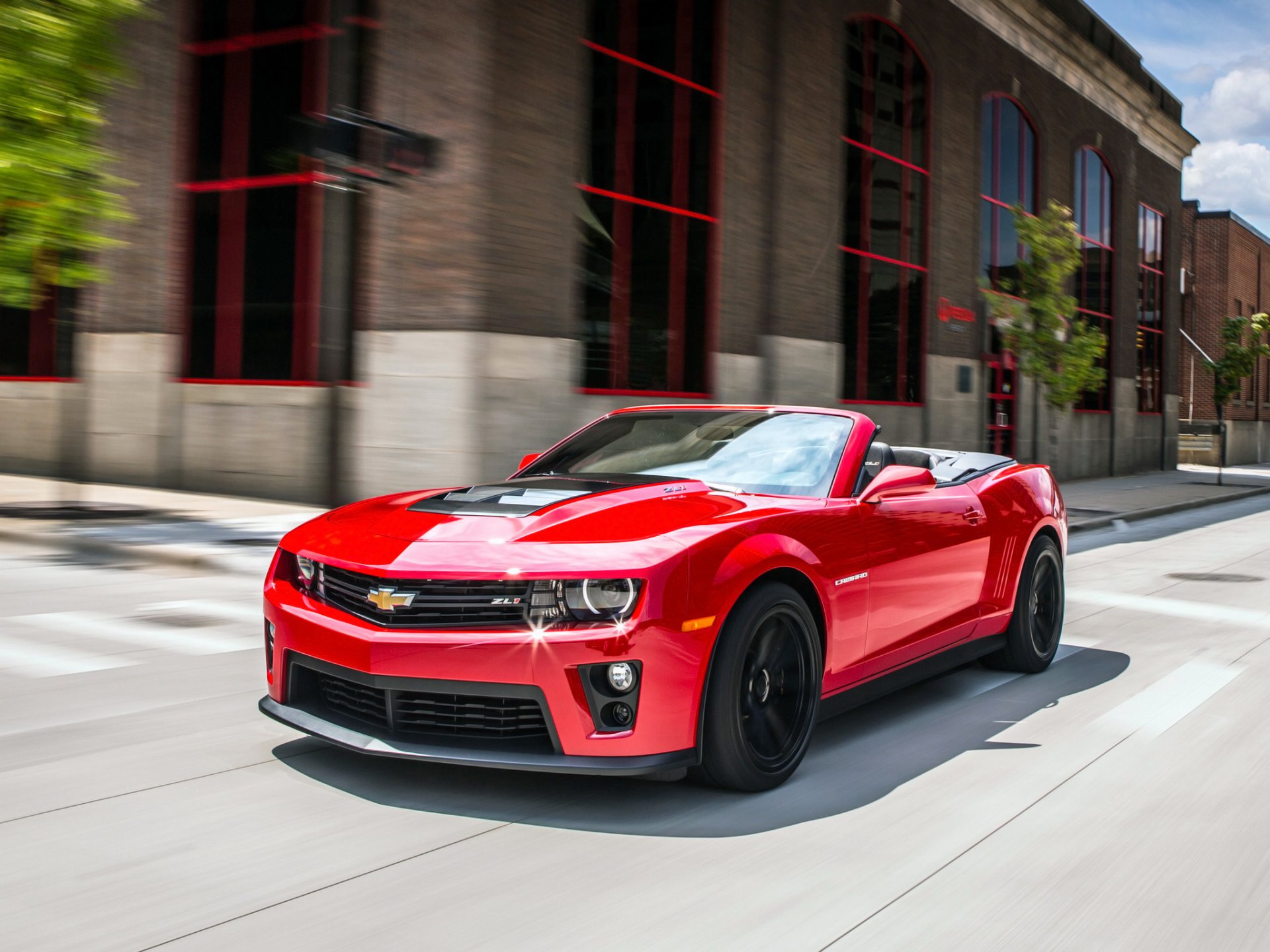 chevrolet camaro zl1 convertible coche coche chevrolet camaro rojo tráfico carretera edificio rojo