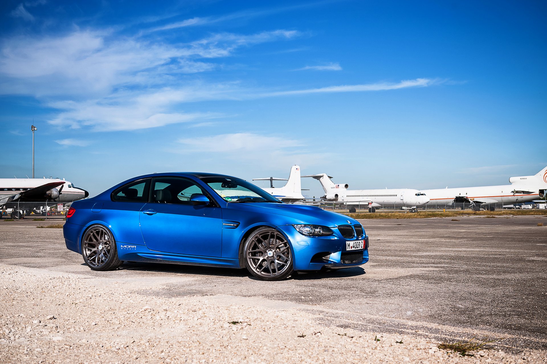 bmw m3 e92 blau bmw profil felgen blendung