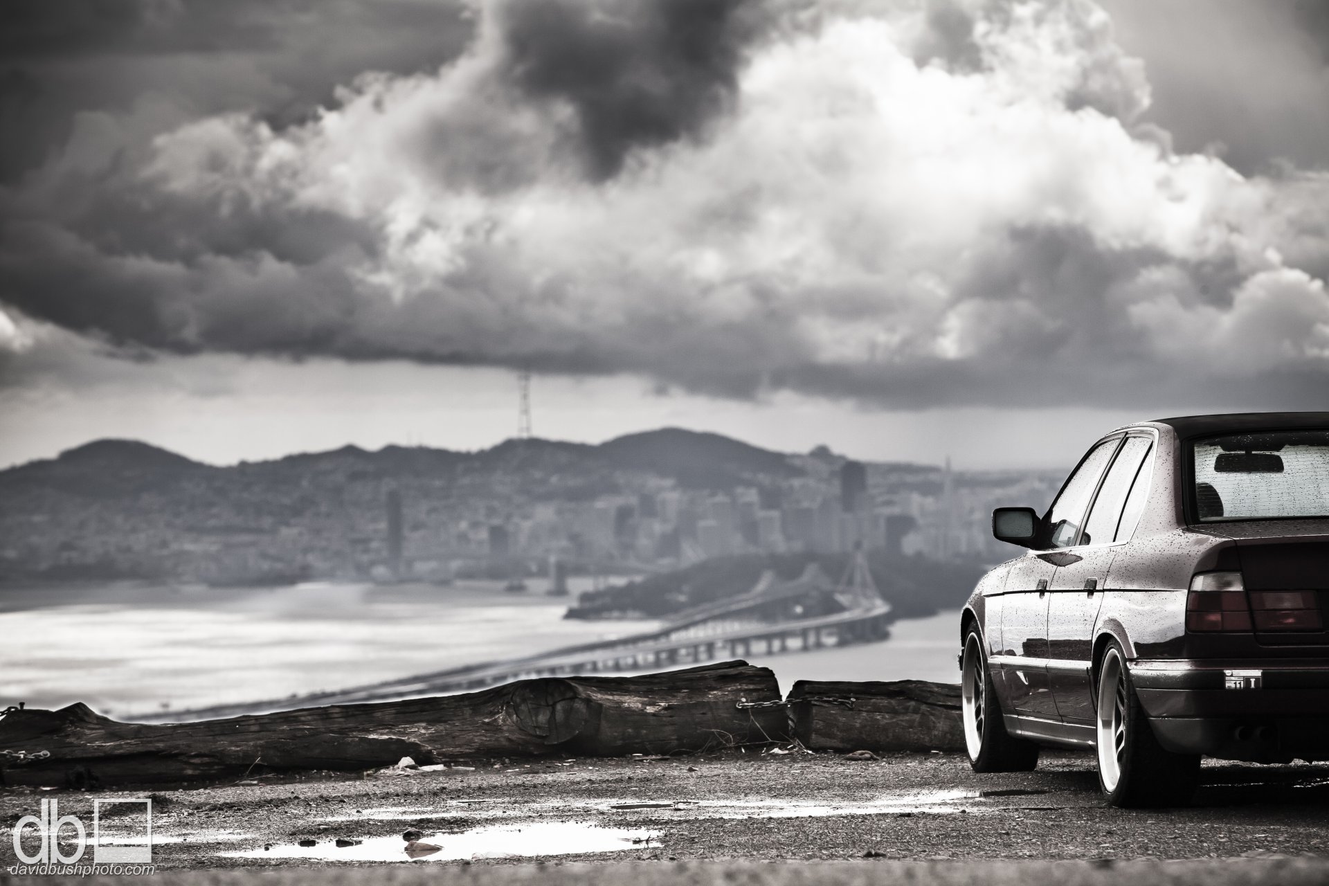 bmw e34 bmw klassiker lichter wolken berge landschaft tuning position