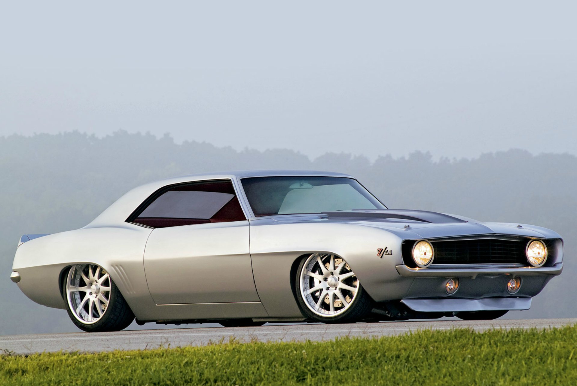 1969 chevrolet camaro zl1 muscle car wallpaper