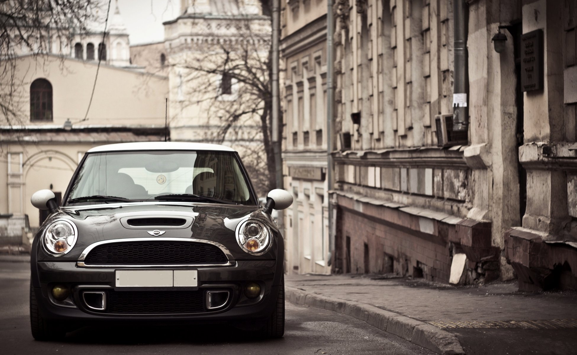 mini cooper mini cooper stadt herbst scheinwerfer auto auto