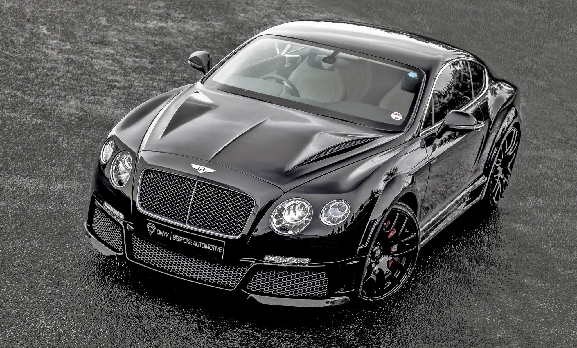 bentley continental gt ónix tuning negro frente