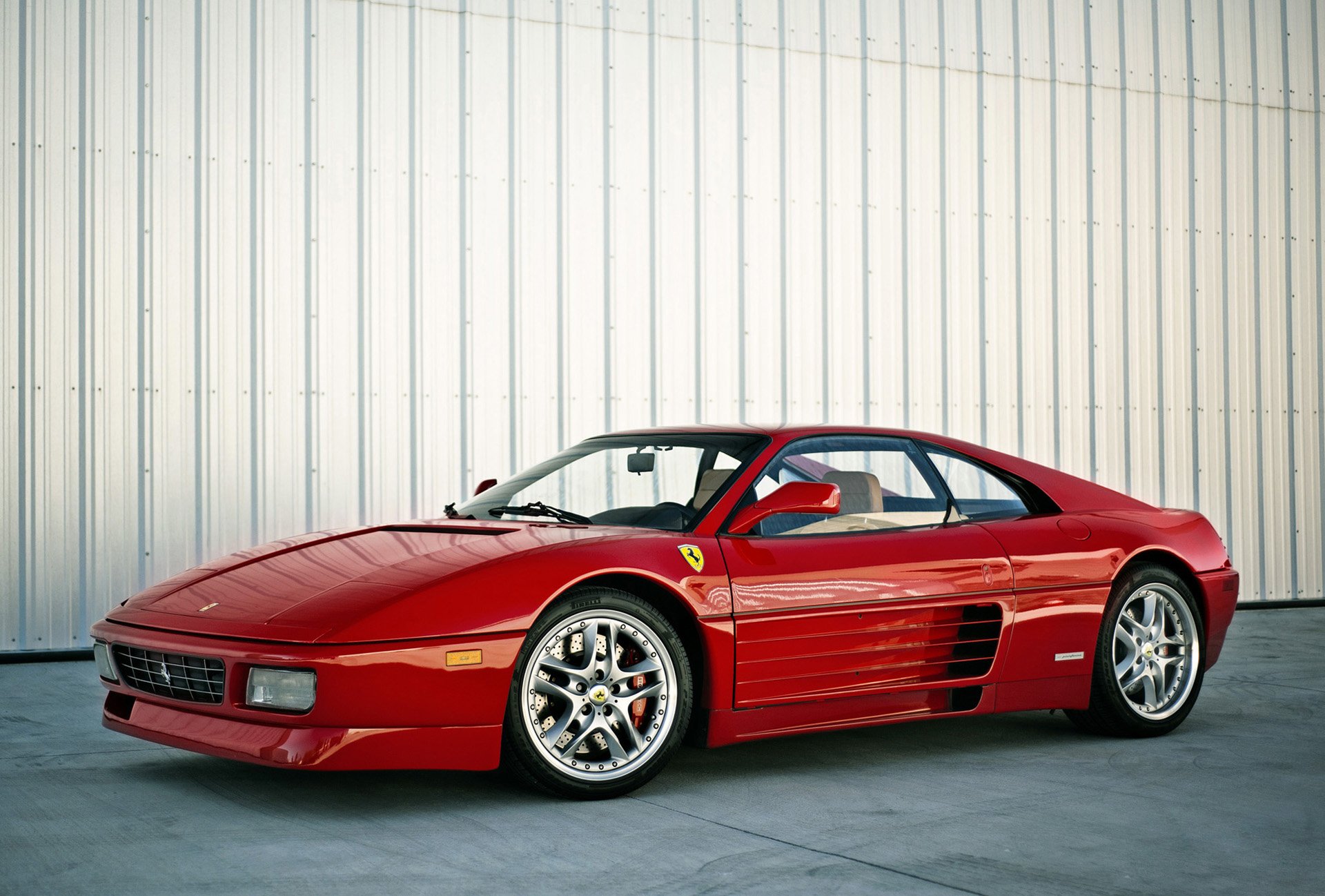 ferrari 348 red wall ferrari red