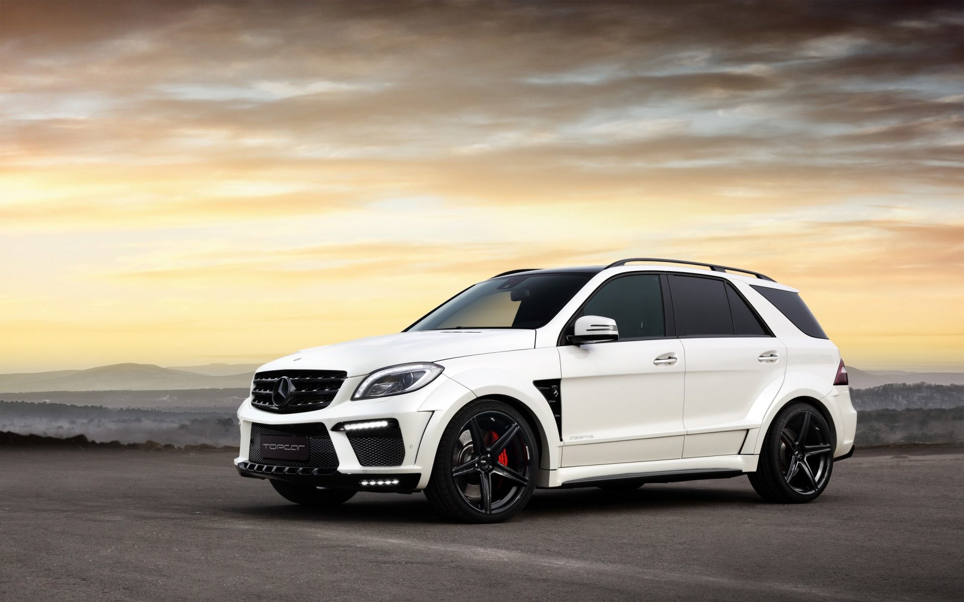 mercedes-benz ml 63 amg inferno weiß tuning auto topcar suv