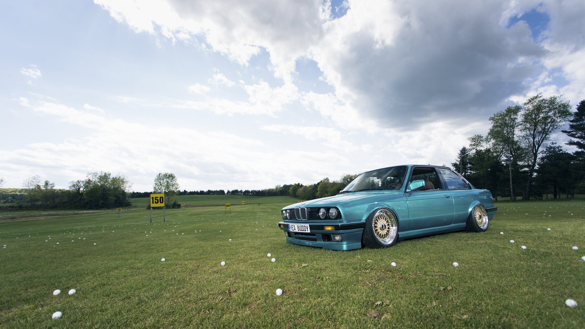 bmw e30 golf bmw feld himmel wolke