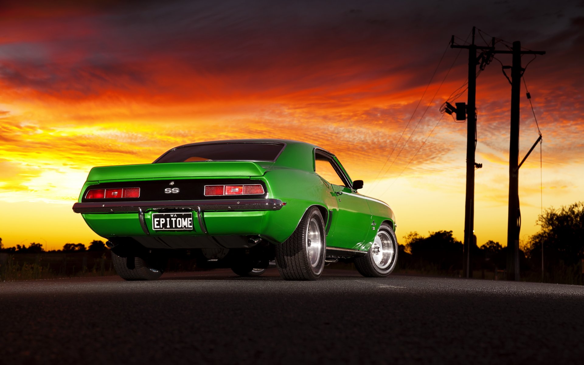 chevrolet camaro chevrolet camaro coche del músculo noche