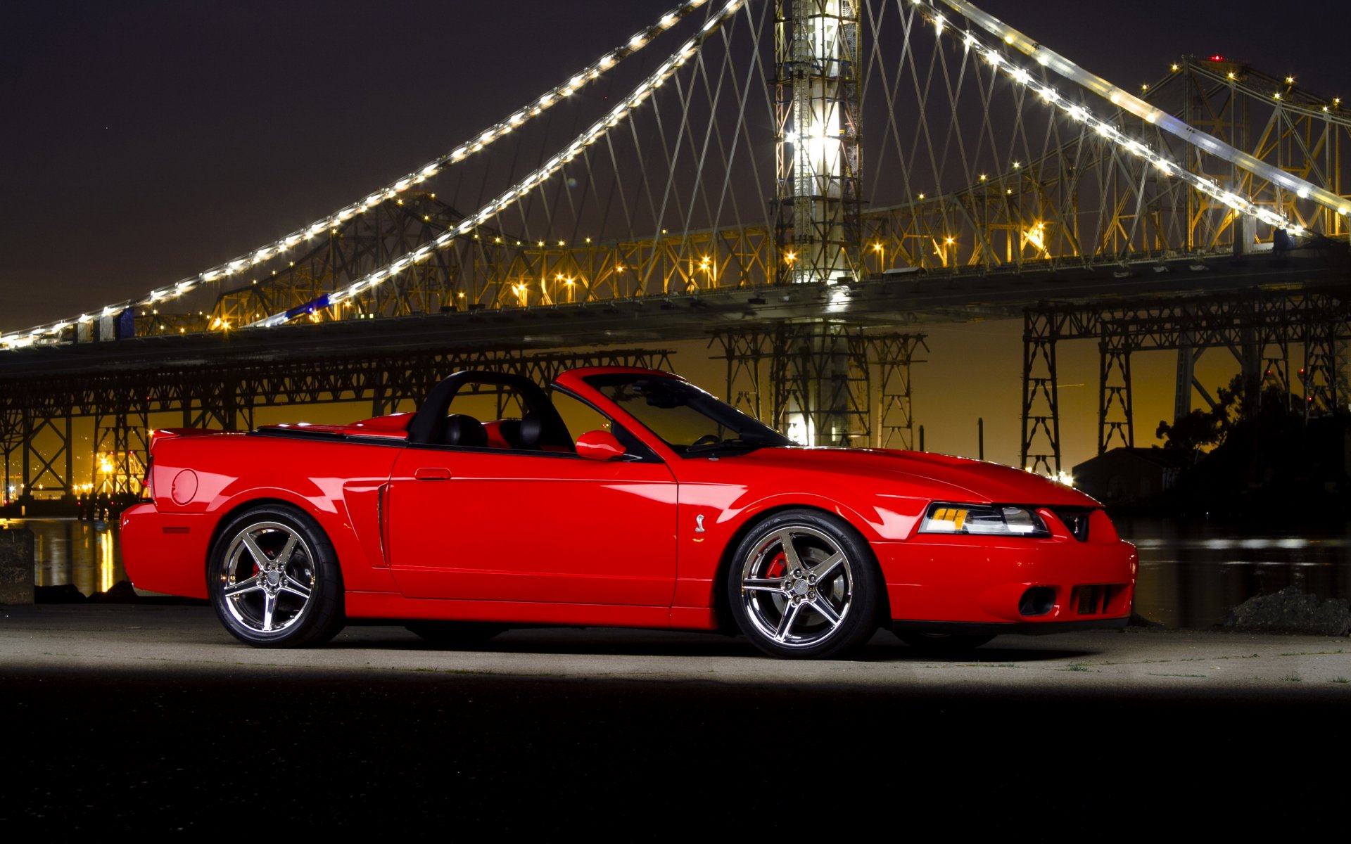 ford mustang cobra ford mustang noche puente