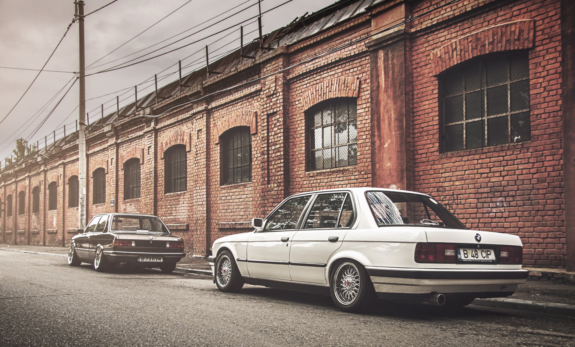 bmw e21 e30 bmw 3er coupé limousine schwarz weiß