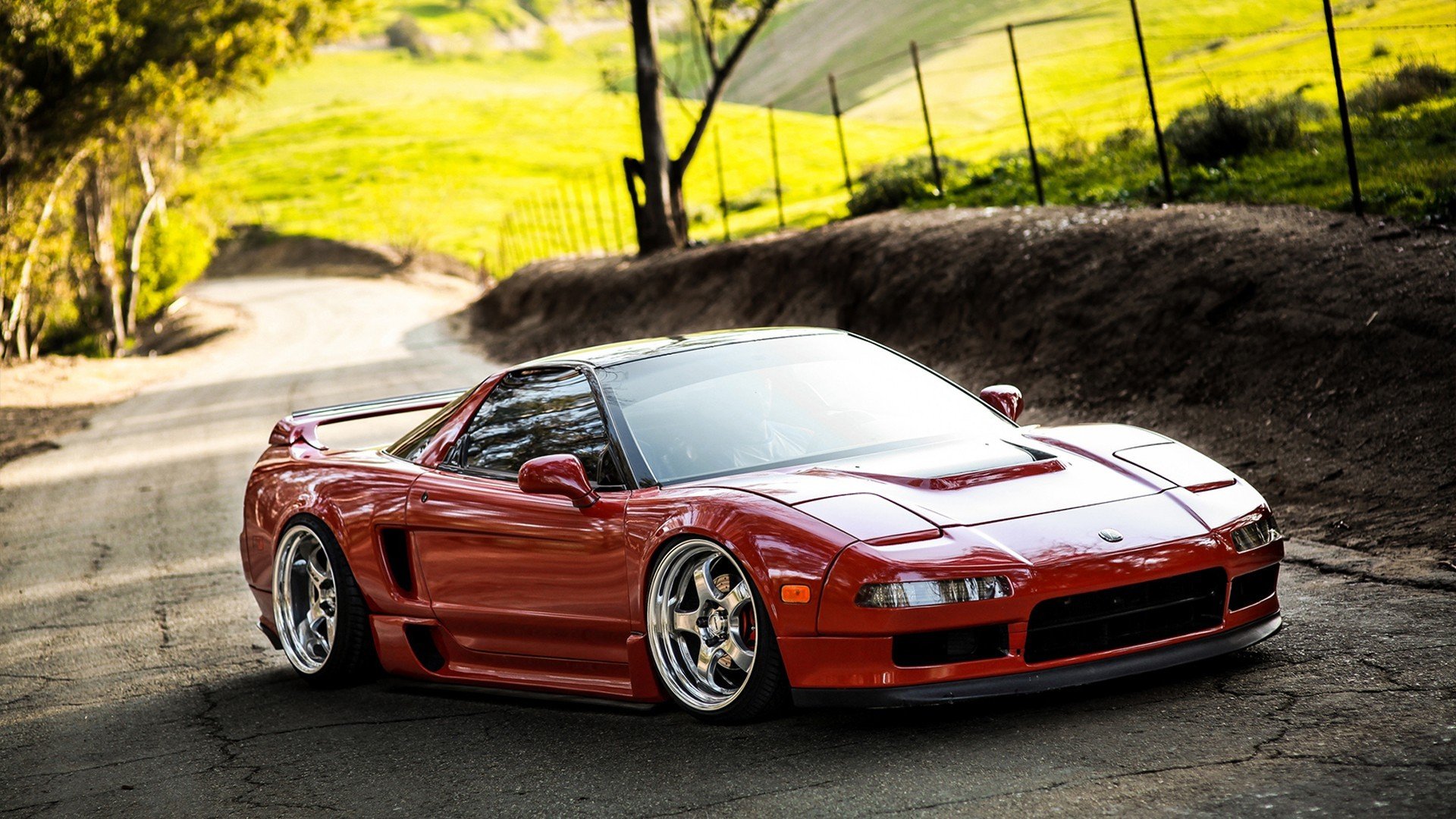 coche papel pintado acura nsx jdm tuning rojo automóvil para escritorio acura rojo coche