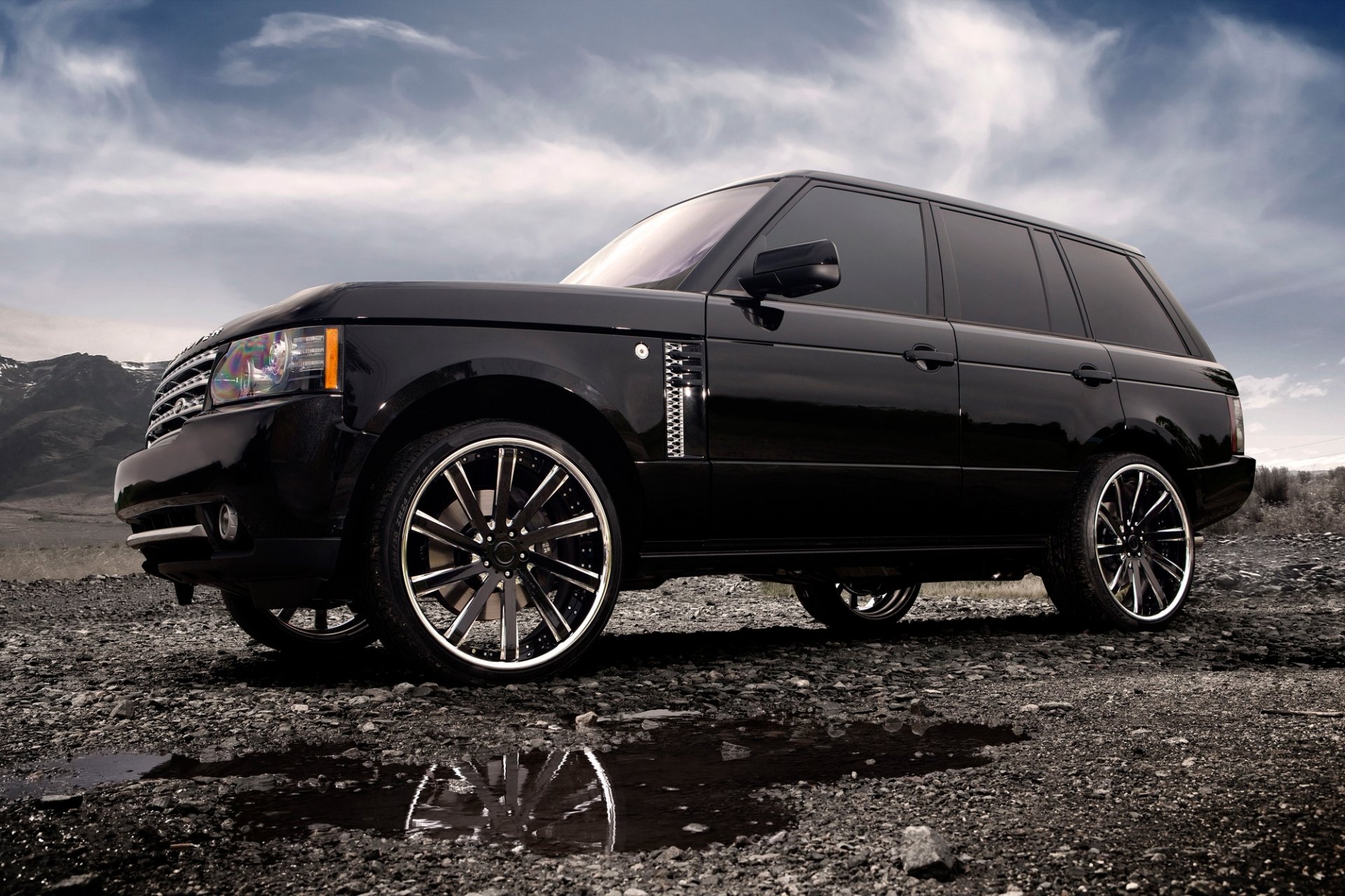 range rover land rover auto voitures jantes tuning nuages