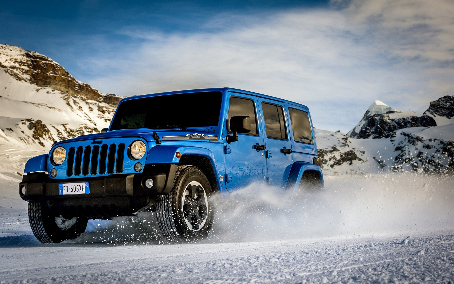 jeep wrangler polar samochód auto samochód góry śnieg