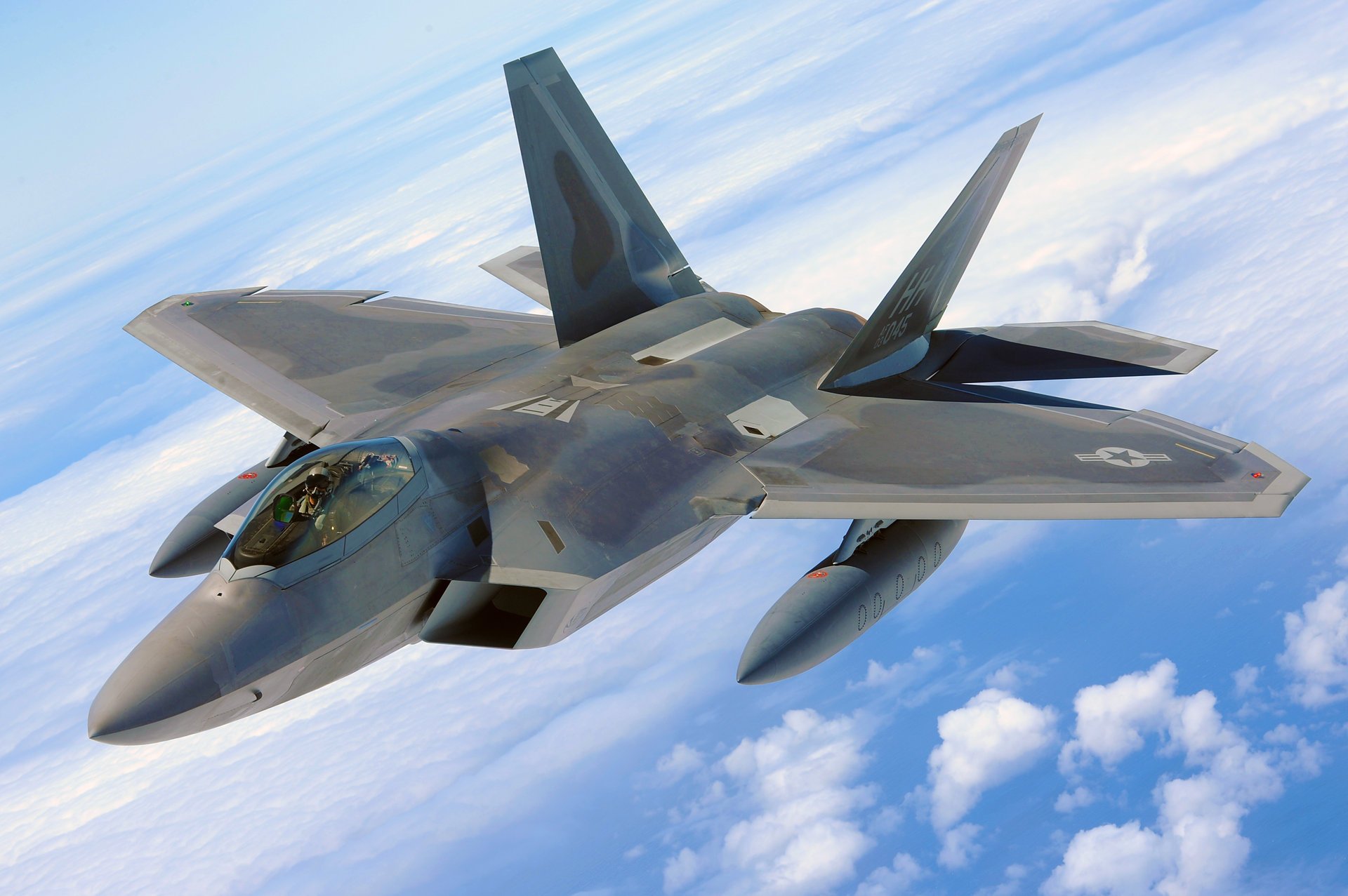 fünfte generation kämpfer f-22 himmel flug pilot