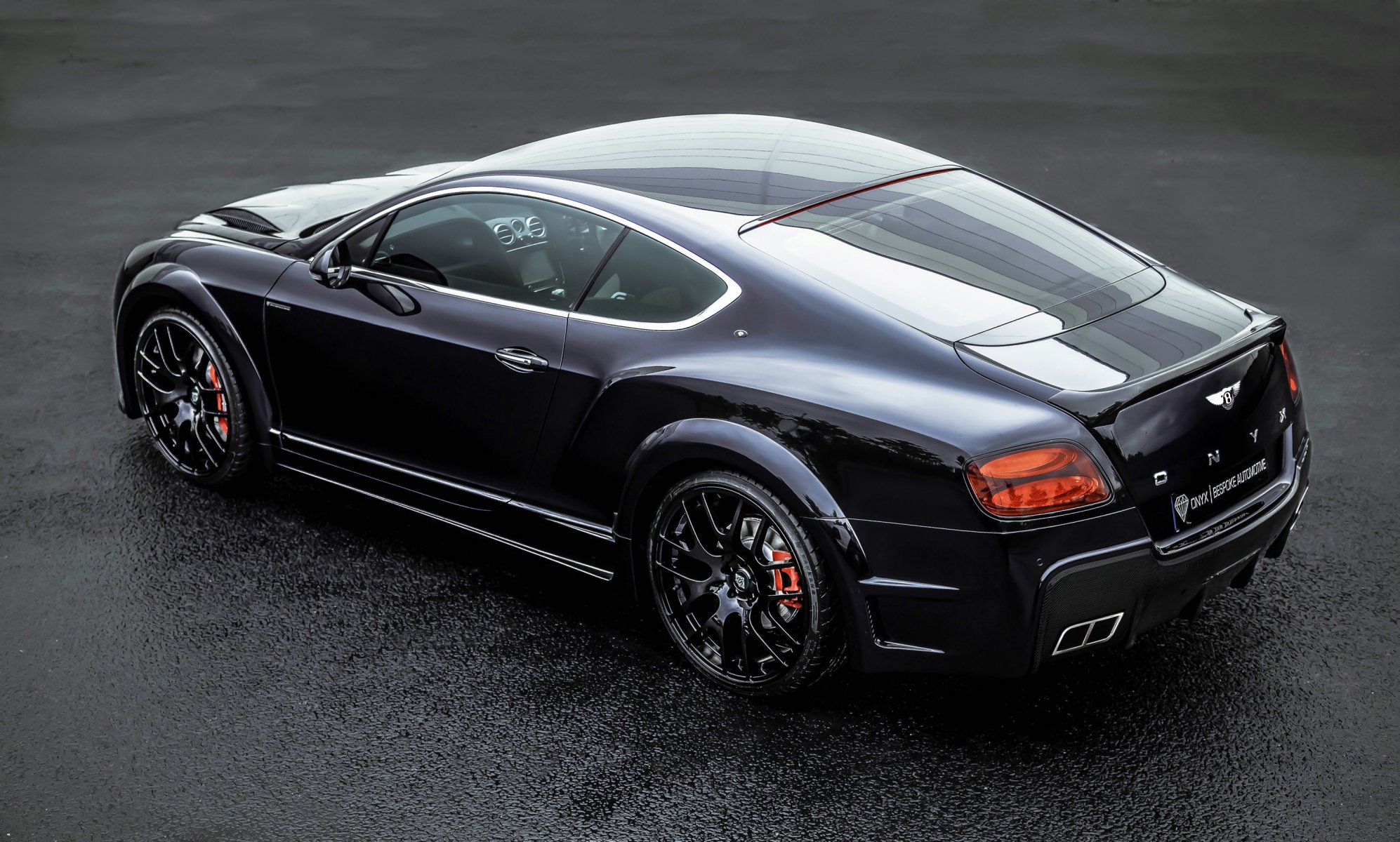 bentley continental gt onyx tuning czarny tył