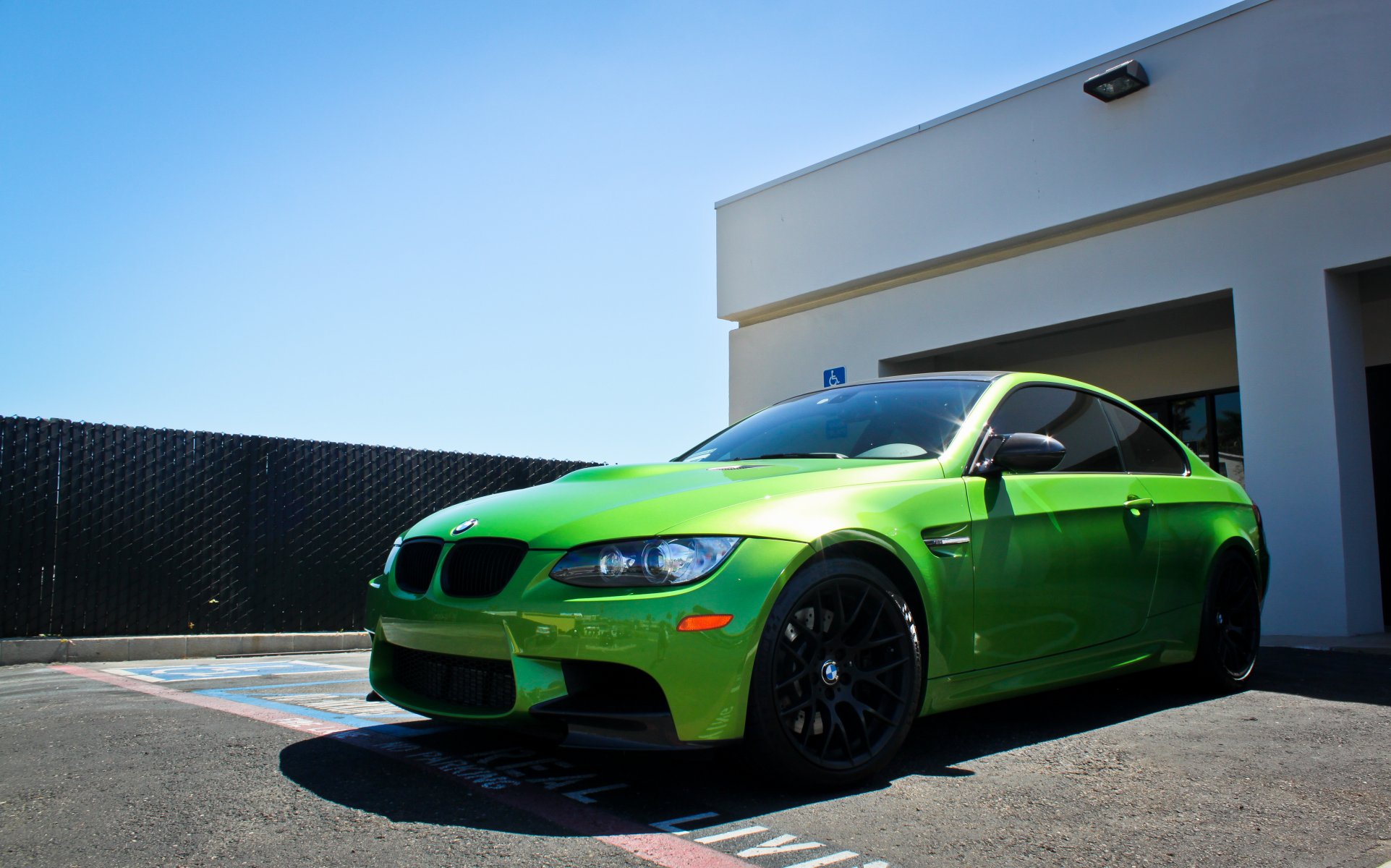 bmw e92 m3 tuning bmw zielony