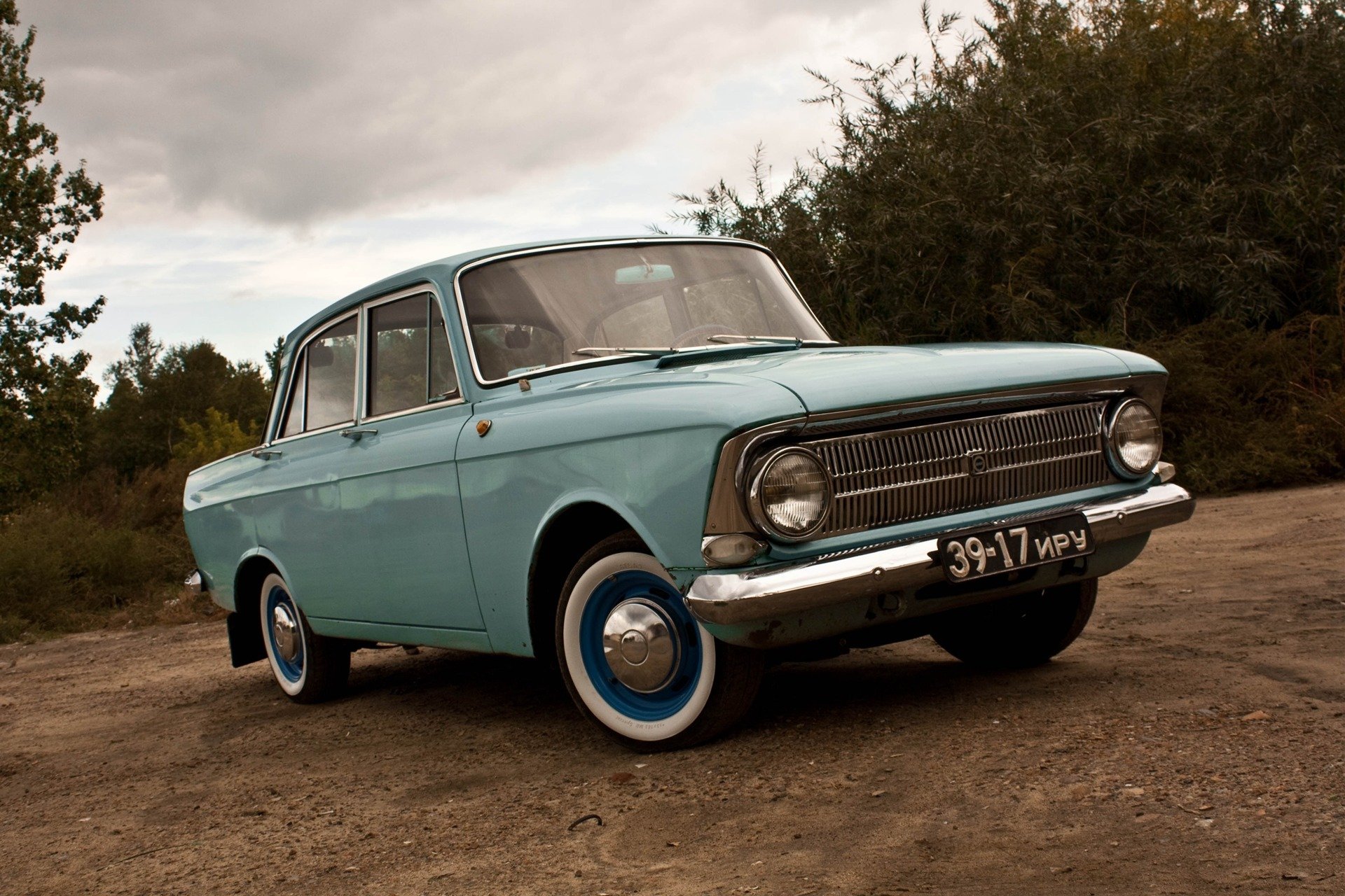 azlk izh moscovite légende rétro urss voiture mosik nature fond d écran fond