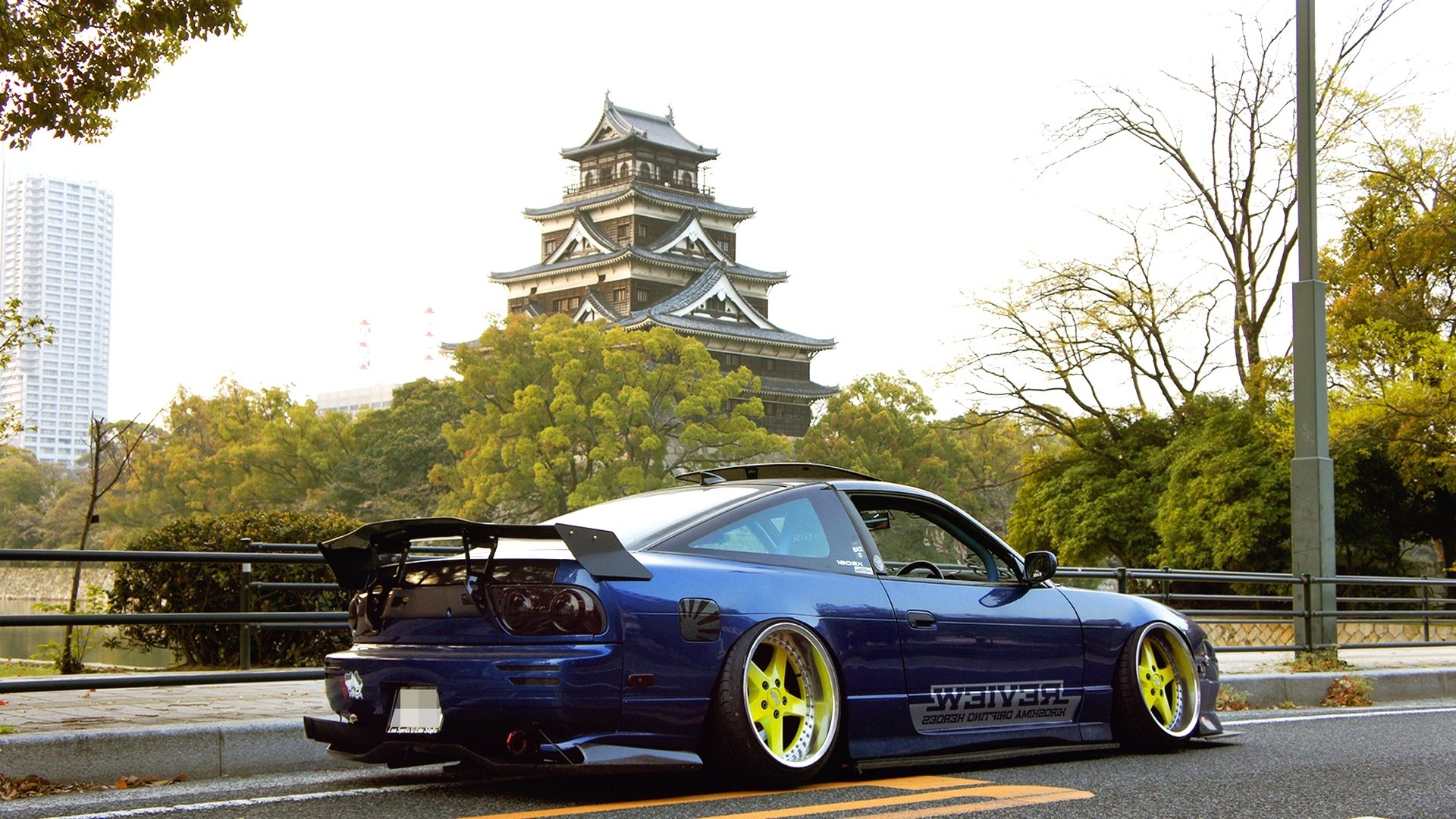 auto nissan rps13 tuning jdm auto nissan blau