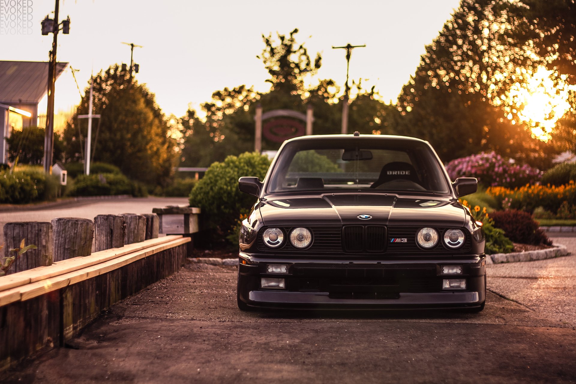 bmw 3 series m3 e30 evoked black front