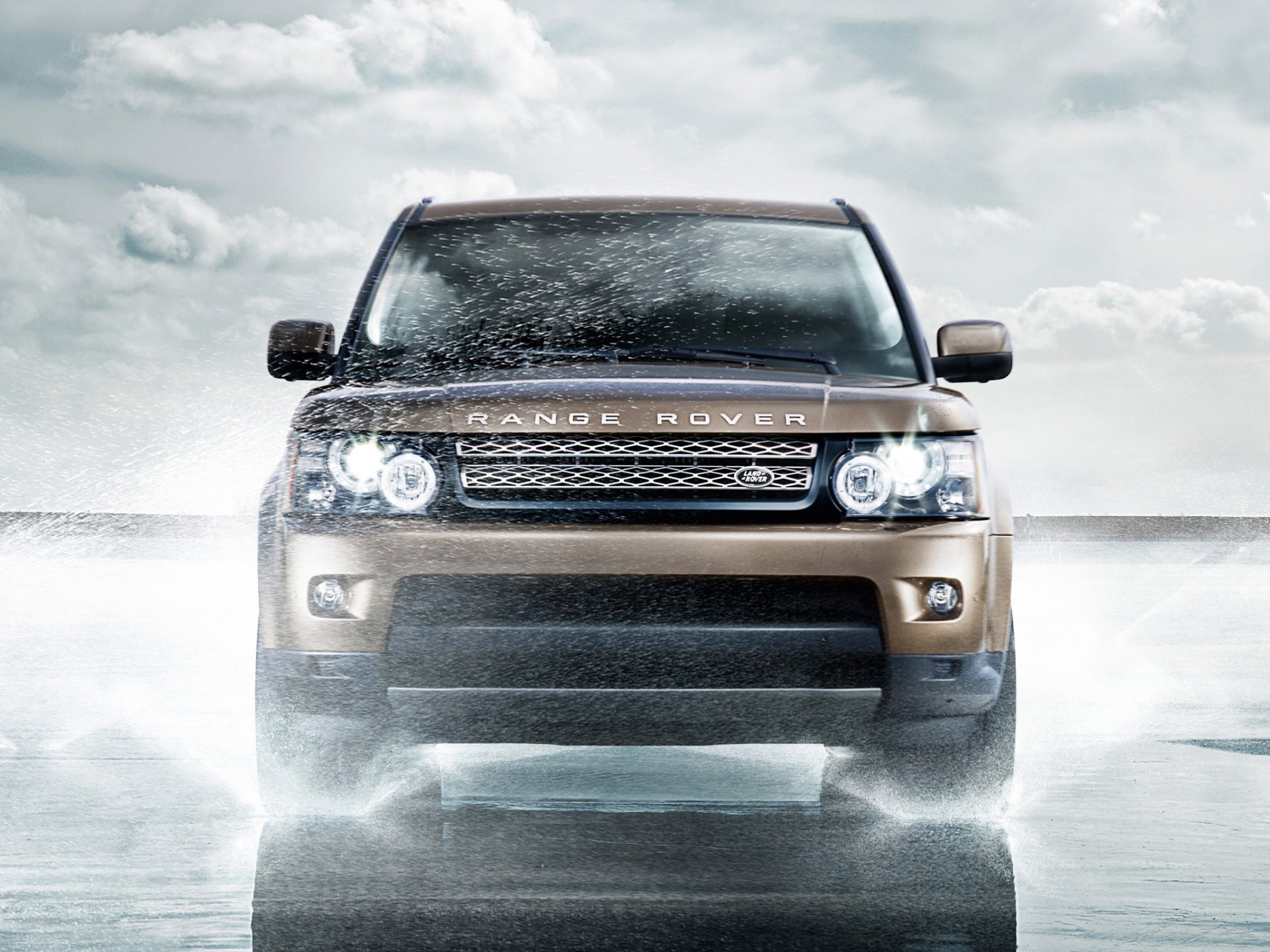 автомобиль машина ленд ровер рейндж ровер спорт вода land rover range rover