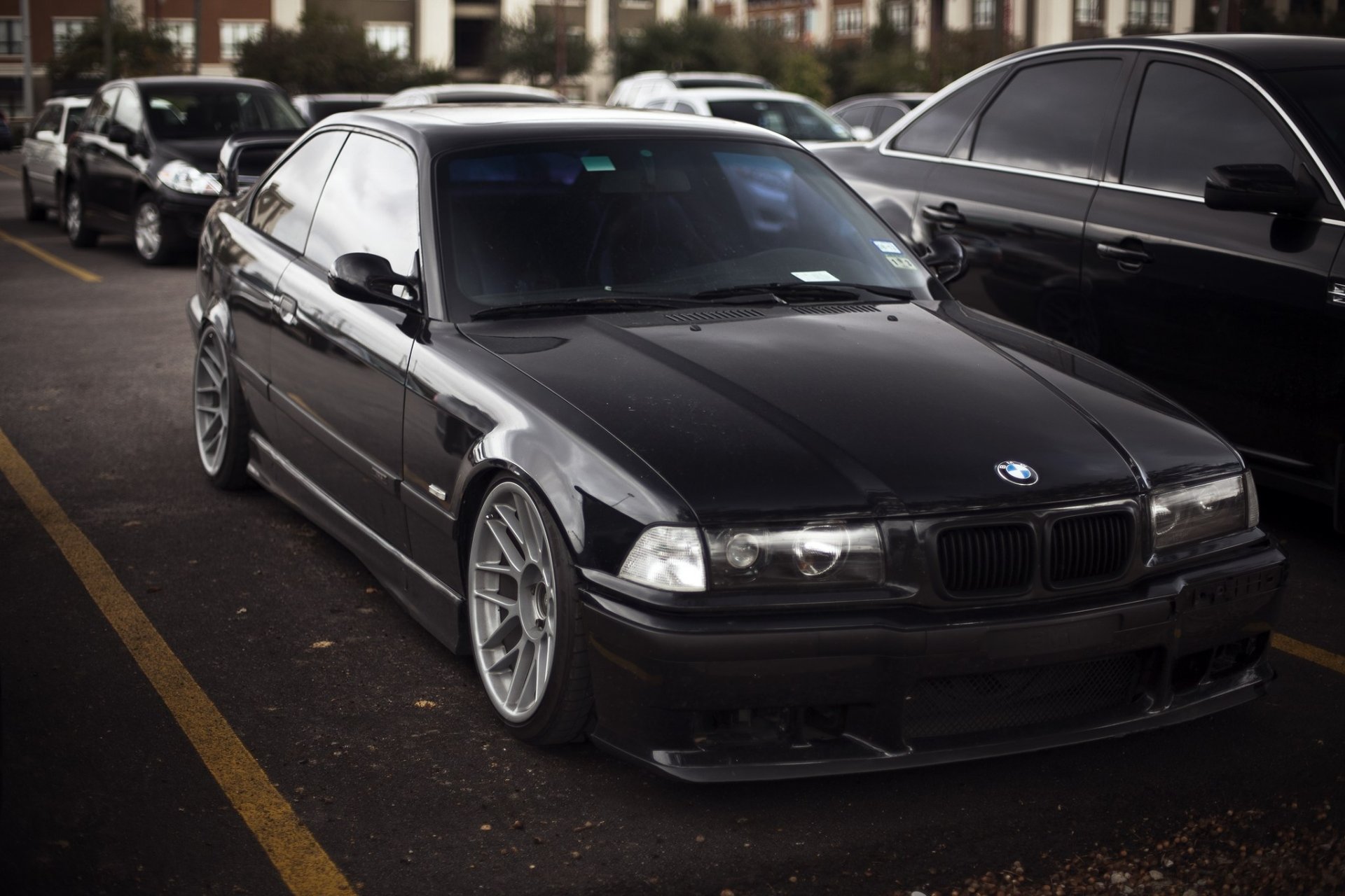 bmw seria 3 e36 czarny niski bb