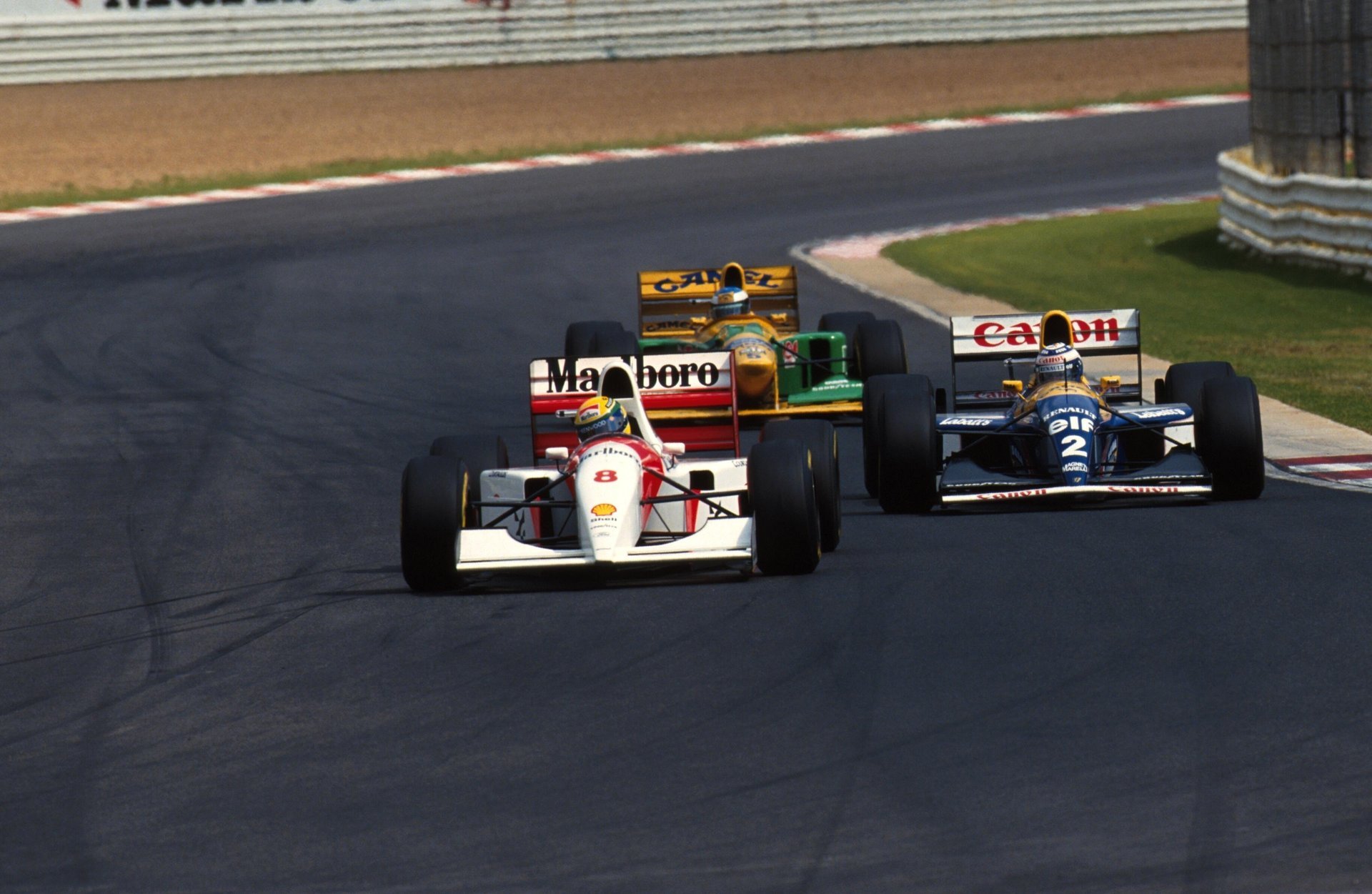 carrera adelantamiento alain prost gran premio de sudáfrica f-1 ayrton senna