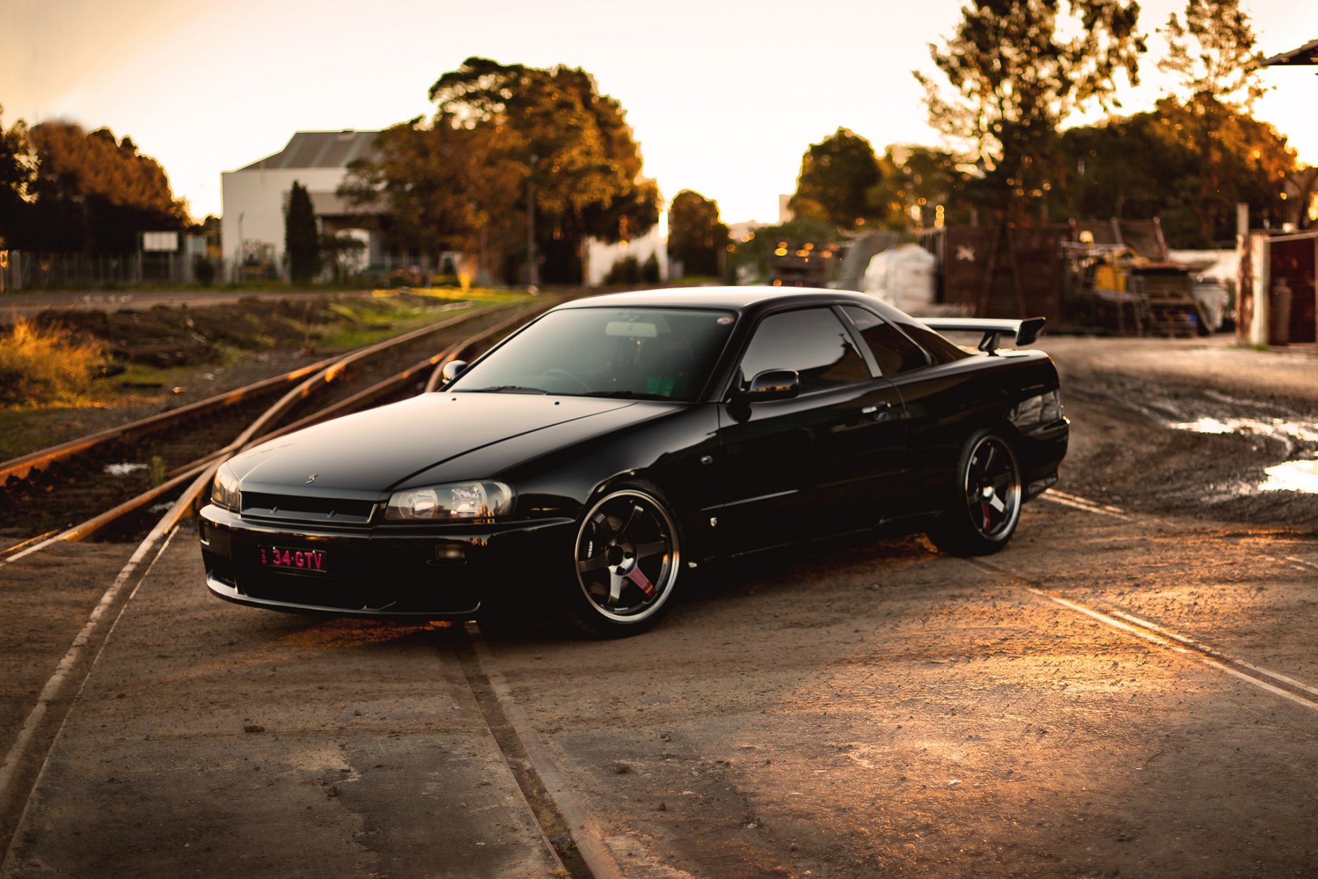 nissan horizonte gtr r34 negro frente