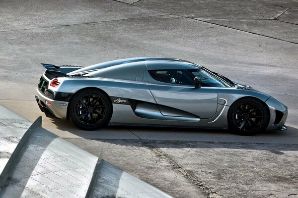 Racing supercar. beautiful racing car