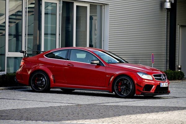 Red sports car from Mercedes