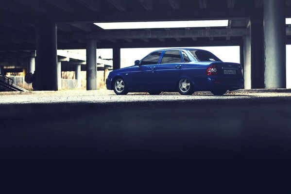 Lada sedan car in the parking lot