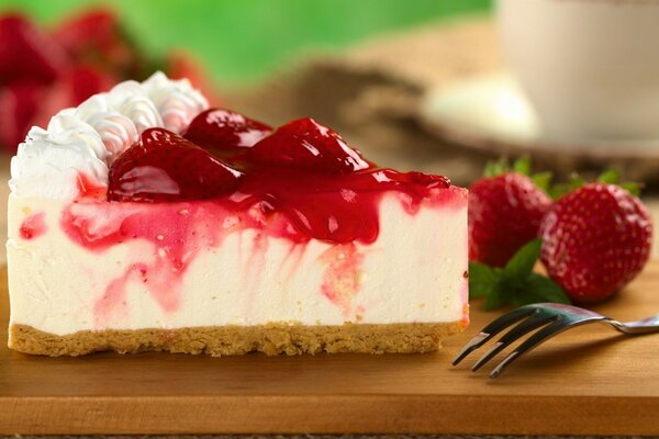 Strawberry cheesecake is a dessert that can be prepared in 2 hours