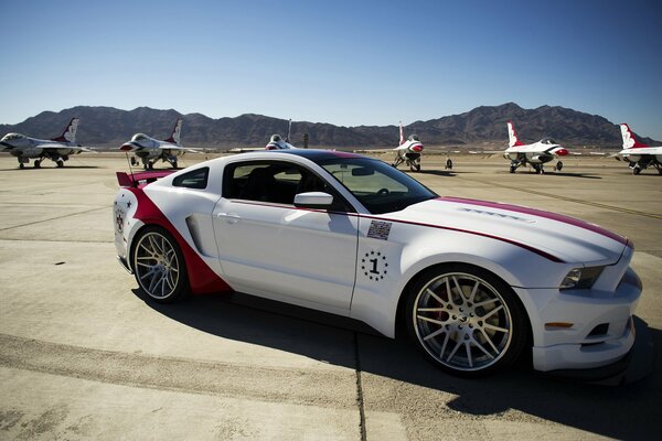The iconic Ford mustang gt car