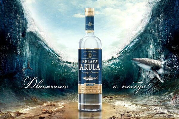 White Shark vodka russe