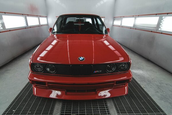 BMW red car