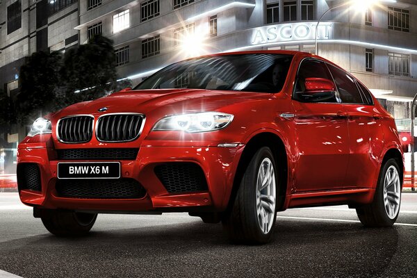 Daring bmw x6 in the night city