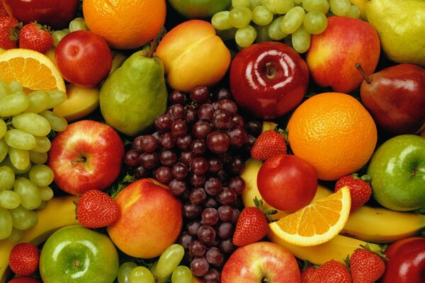 Delicious still life of fresh fruit