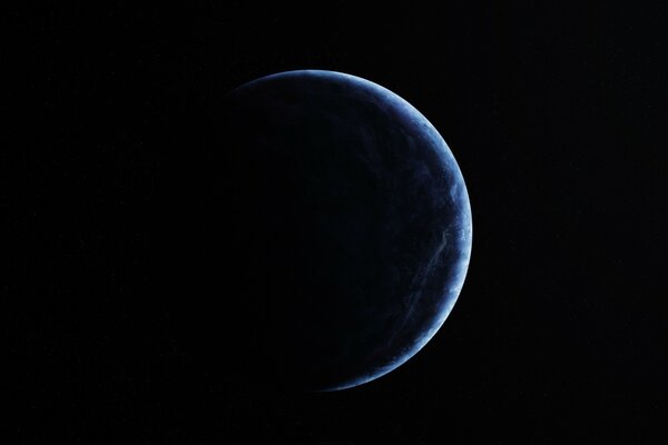 Fantastic dark blue planet