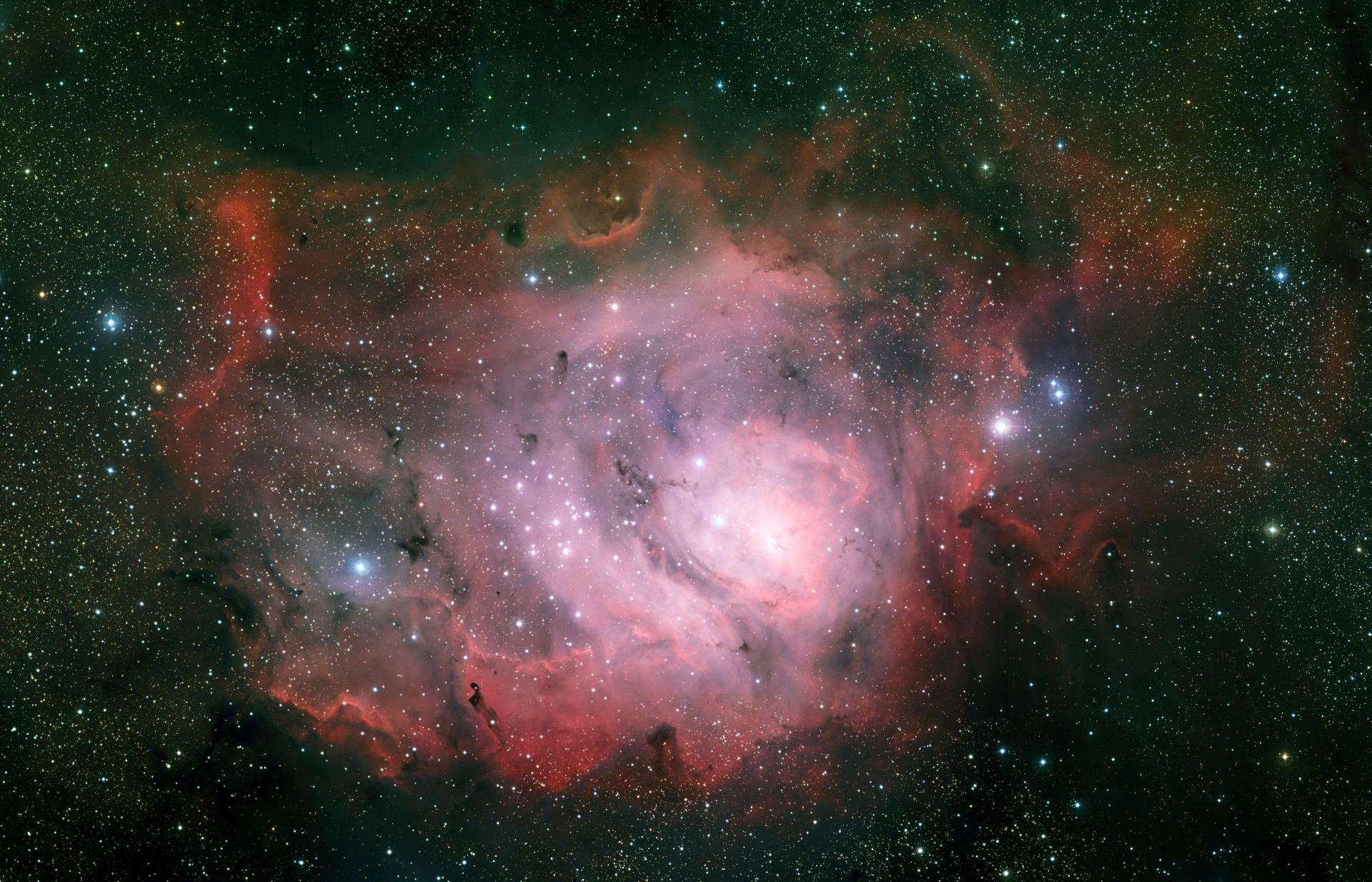 sagitario laguna nebulosa constelación