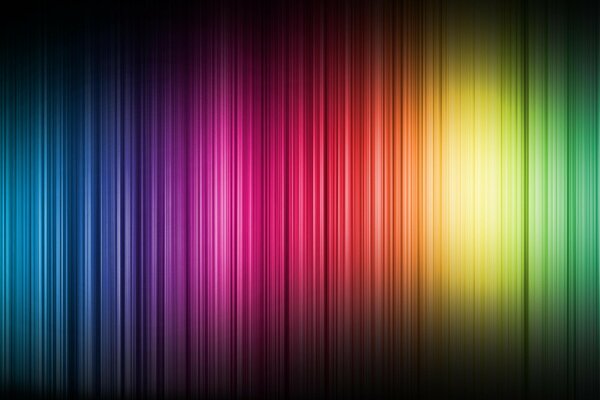 Spectre de bandes verticales colorées