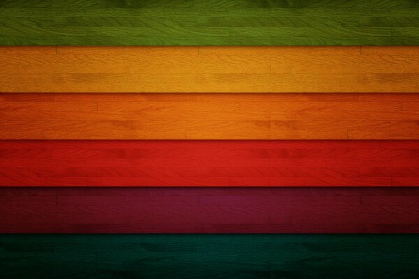 Colorful wooden bars in retro style