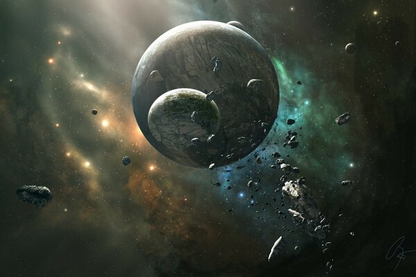Observation d astéroïdes près d une planète dans l espace