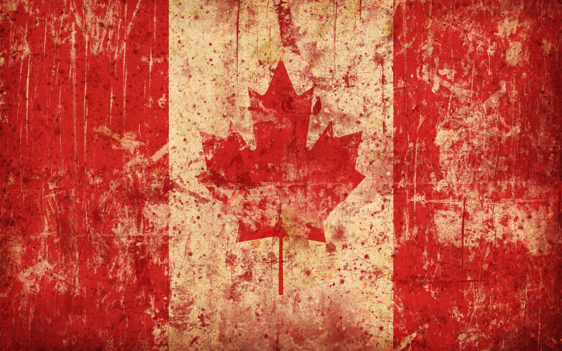 bandera canadá hoja de arce