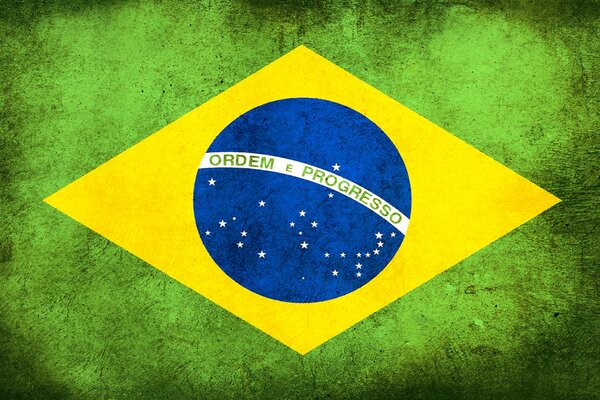 Flaga Brazylii Brud na nim