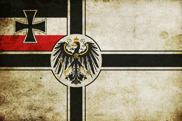 German flag with an eagle