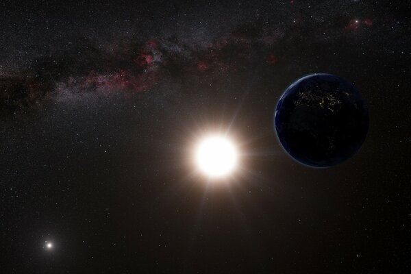 Le soleil semble solitaire parmi la diversité des planètes