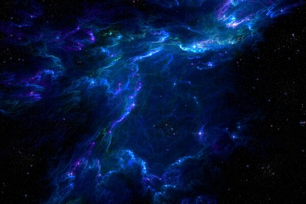 Imagen de la galaxia, el Cosmos en la técnica de arte 3D