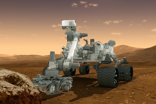 Der Rover erledigt die Arbeit auf dem roten Planeten