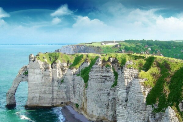 Rocce nel mare e pianeti nel cielo