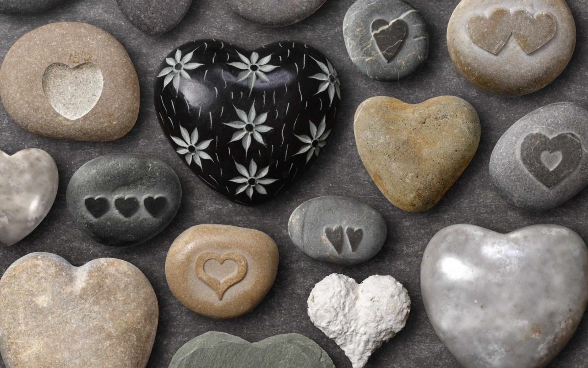 love heart stones grey stone beautiful