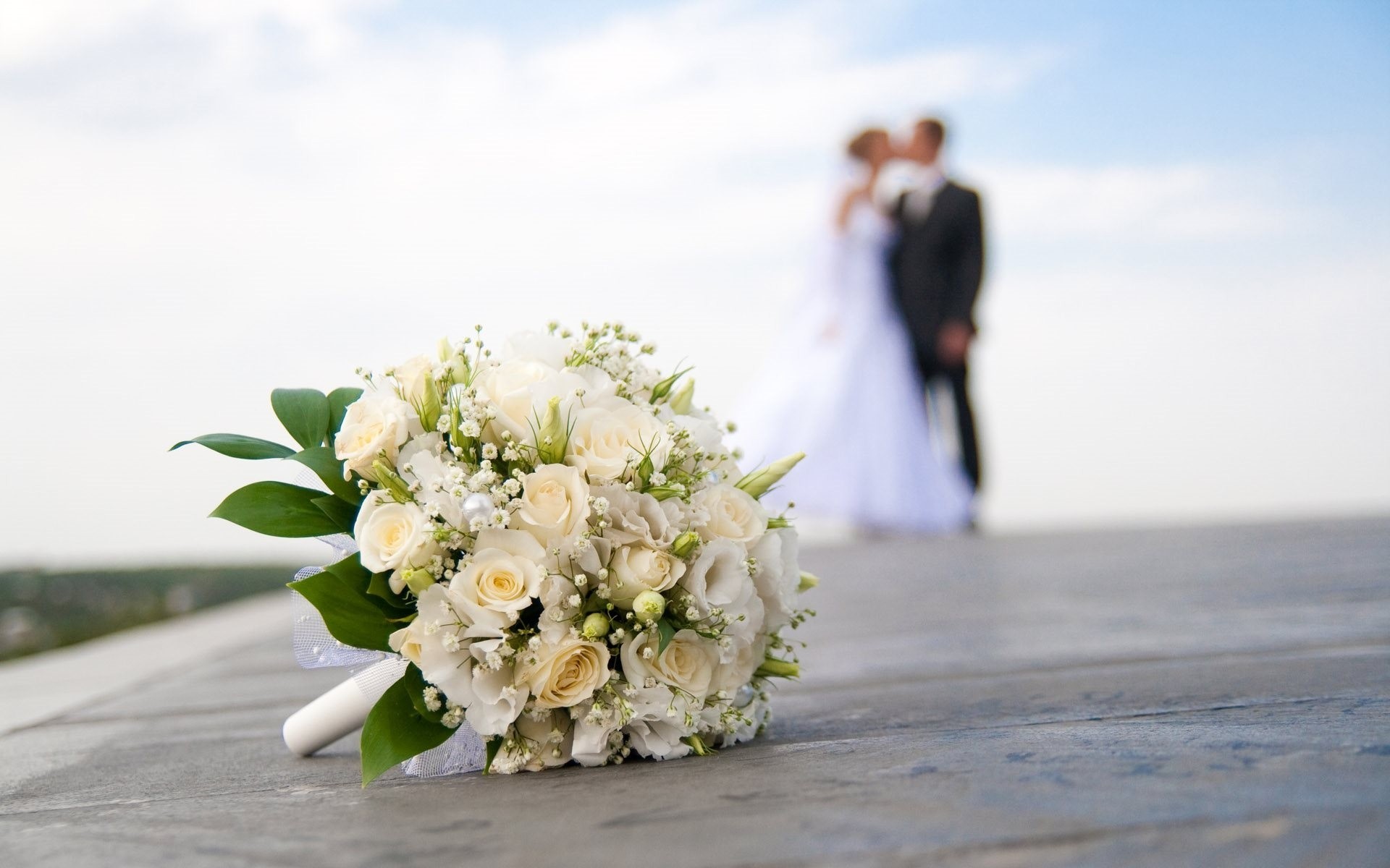 braut blumenstrauß hochzeit bräutigam