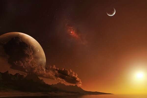 Distant planets. Unexplored worlds