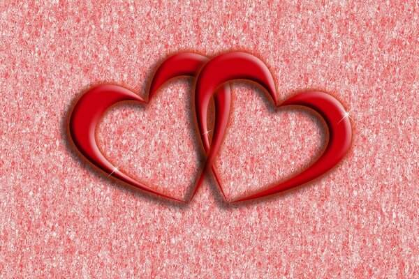 Hintergrund mit Herzen zum Valentinstag
